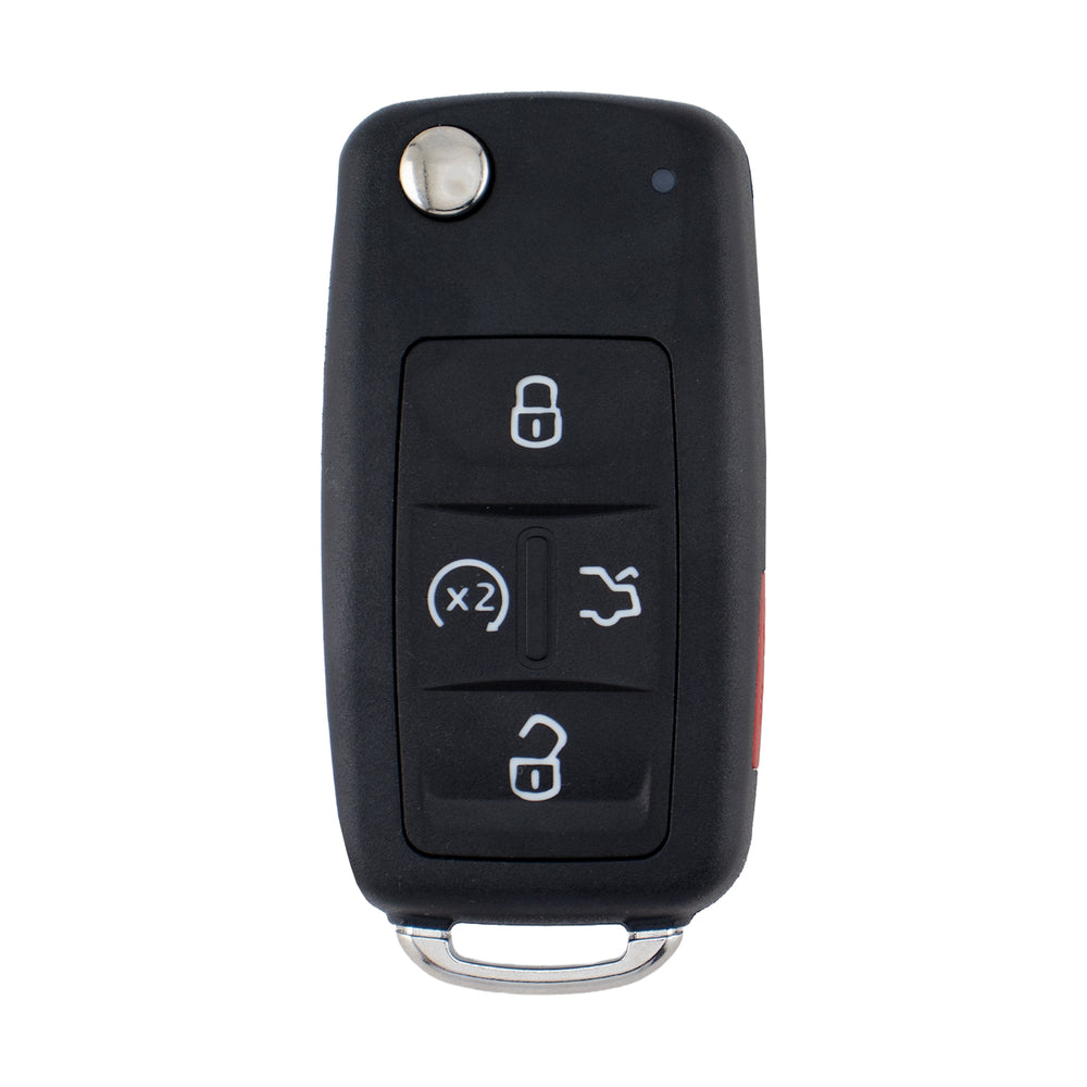 VW compatible 5 button HU66 remote flip Key housing
