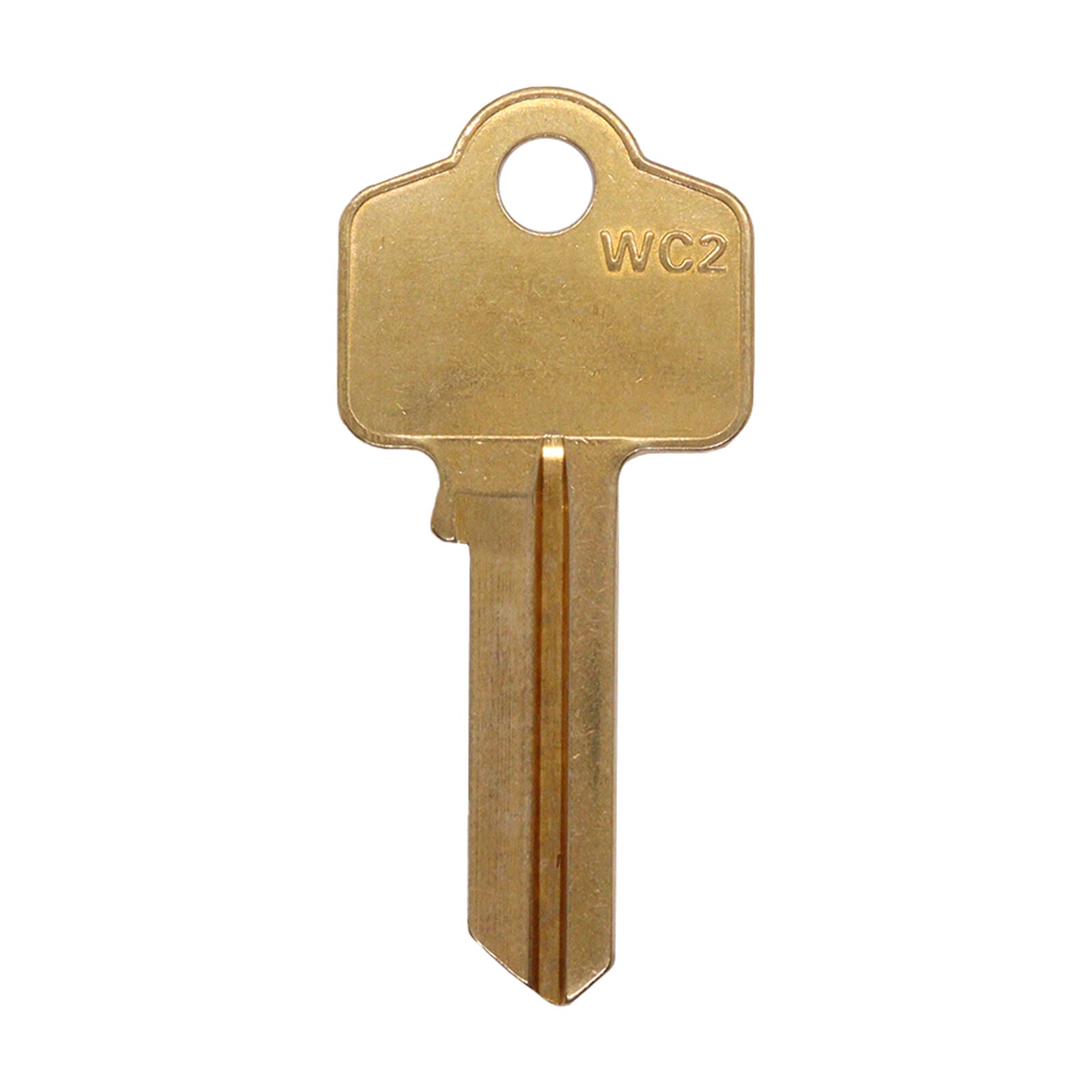 Domestic Key Blank To Suit Whitco WC2 5 PIN - Brass