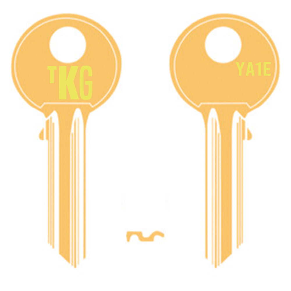 Domestic Key Blank To Suit Yale YA1E - Gold