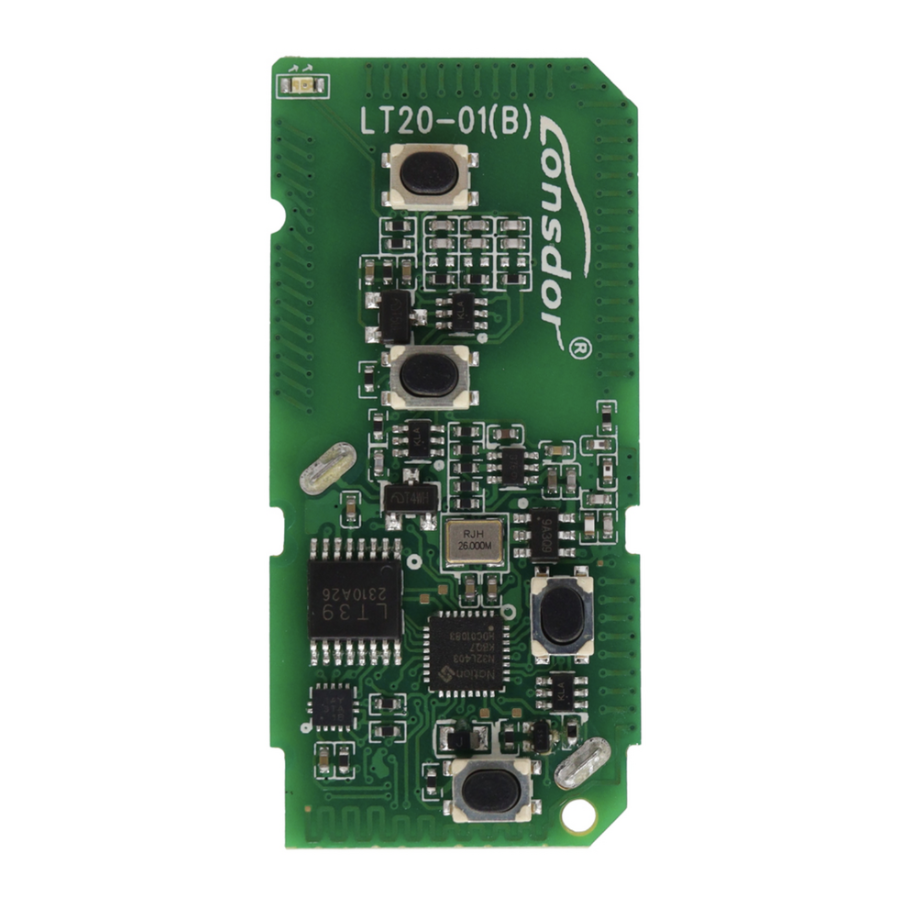 Lonsdor LT20-01 Universal Smart Remote PCB 40 / 80 Bit for Toyota Lexus 4 Buttons 433 / 315 MHz