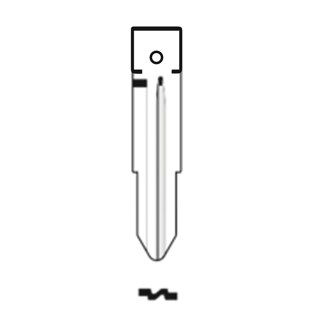 MFK/Transponder/Chip Key Blade to suit Daihatsu DH5R