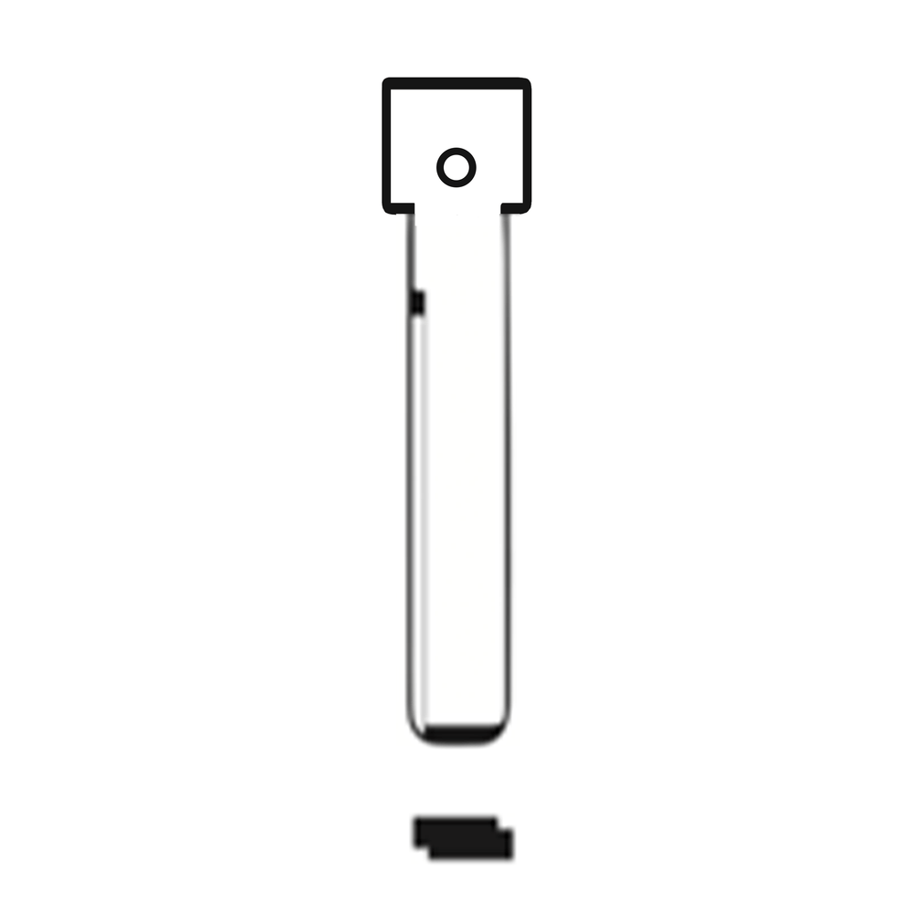 MFK/Transponder/Chip Key Blade to suit GMC/Chevrolet/Opel GM45