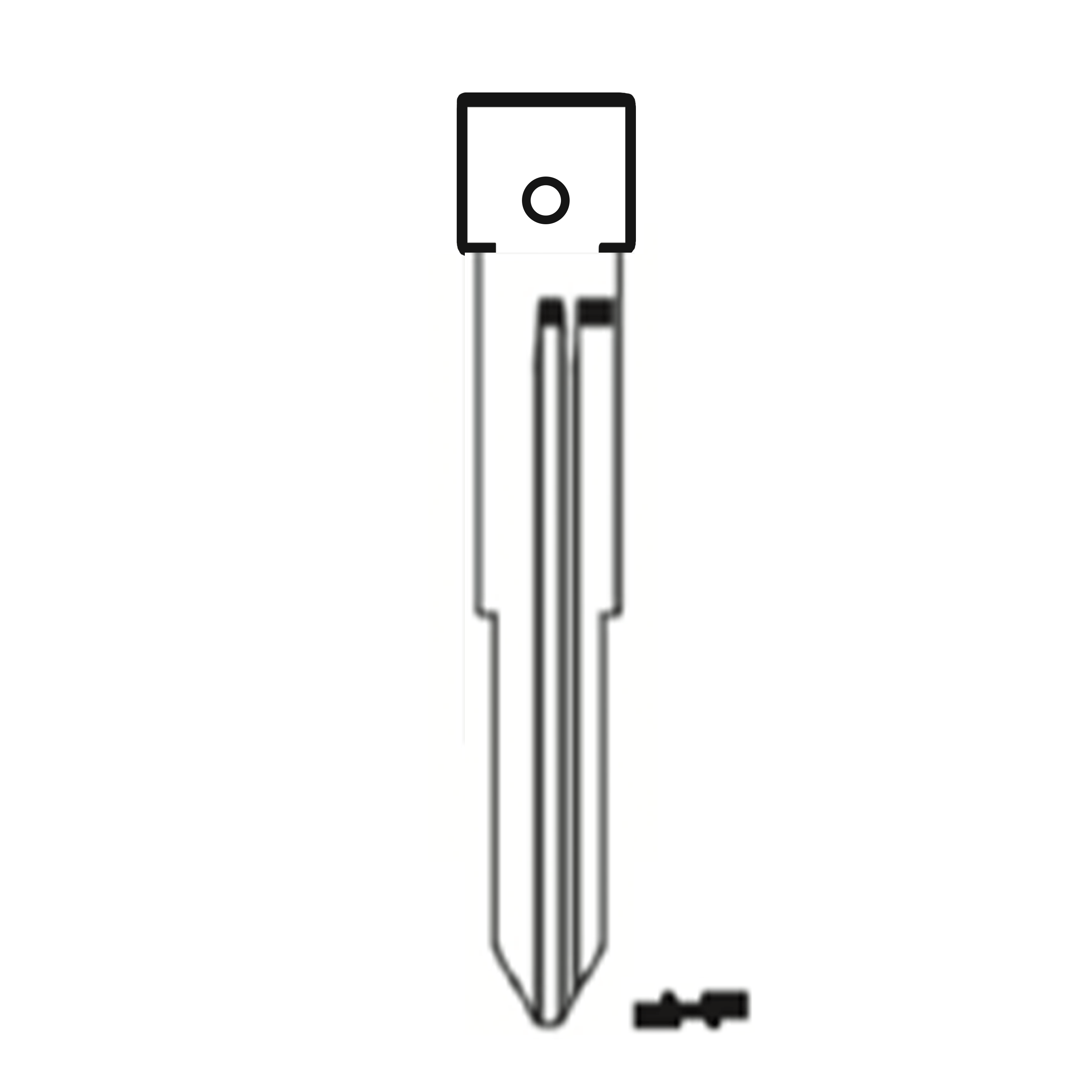 MFK/Transponder/Chip Key Blade to suit Honda HON70