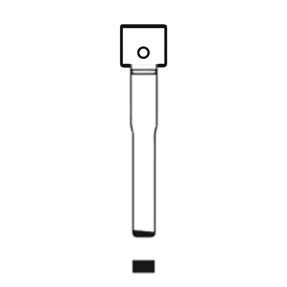 MFK/Transponder/Chip Key Blade to suit Ford HU101