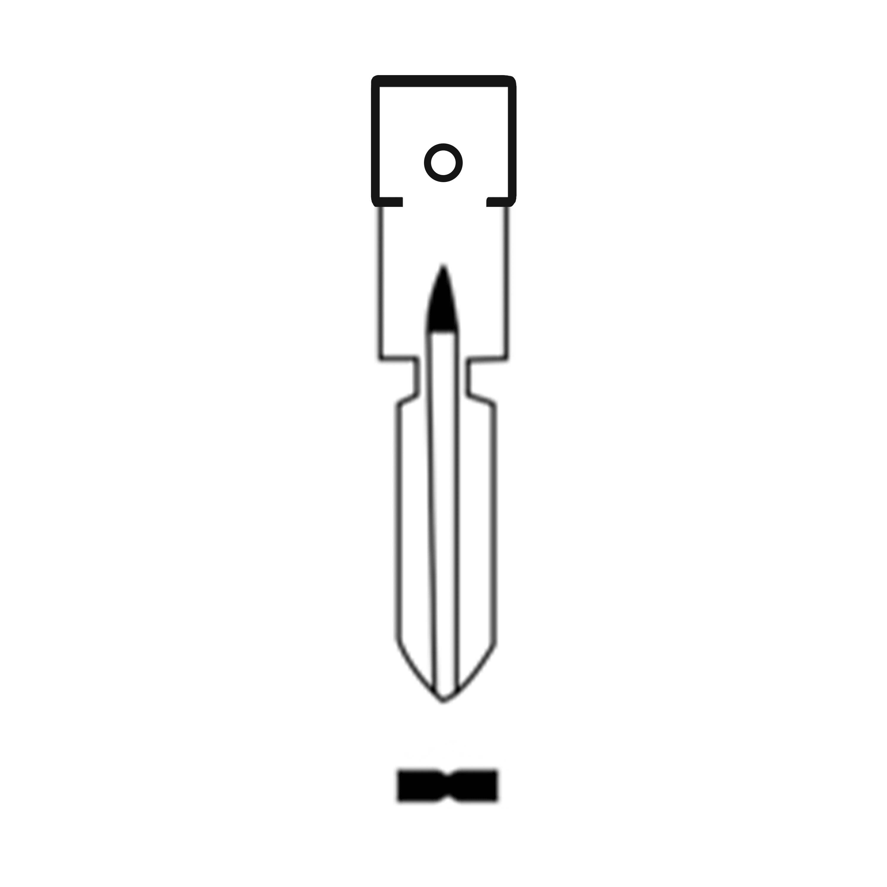 MFK/Transponder/Chip Key Blade to suit Mercedes-Benz HU39