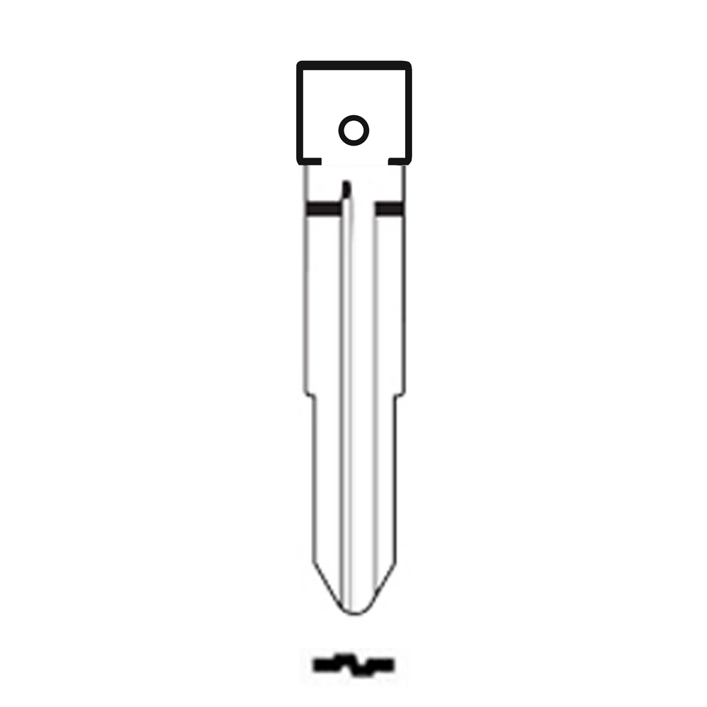 MFK/Transponder/Chip Key Blade to suit Hyundai HYN10