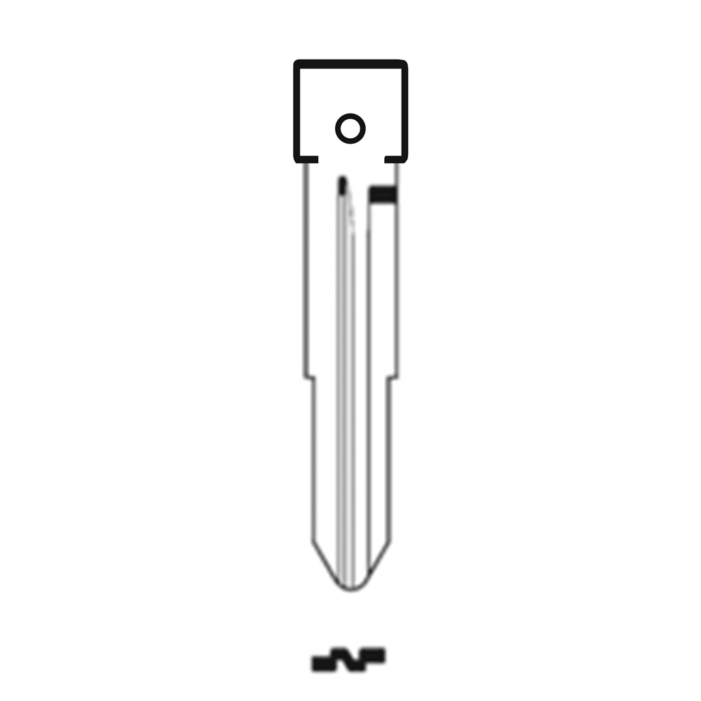 MFK/Transponder/Chip Key Blade to suit Hyundai HYN12