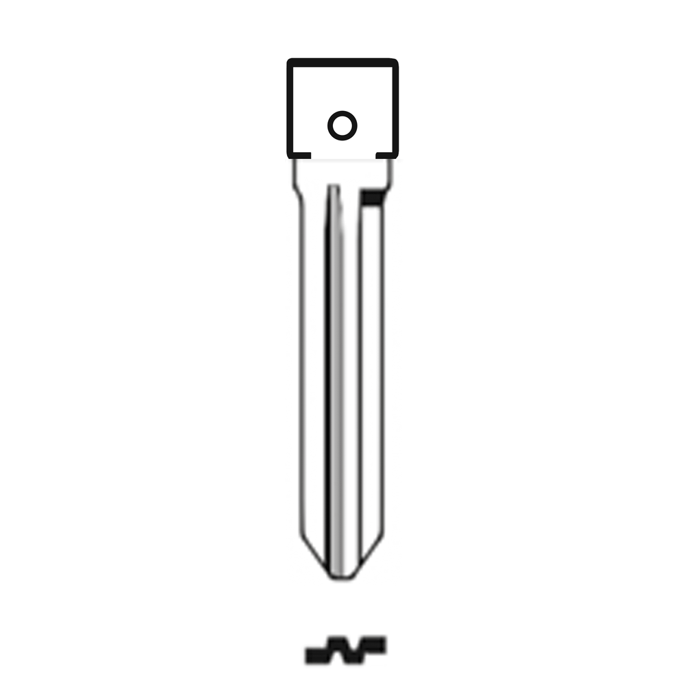 MFK/Transponder/Chip Key Blade to suit Hyundai HYN14