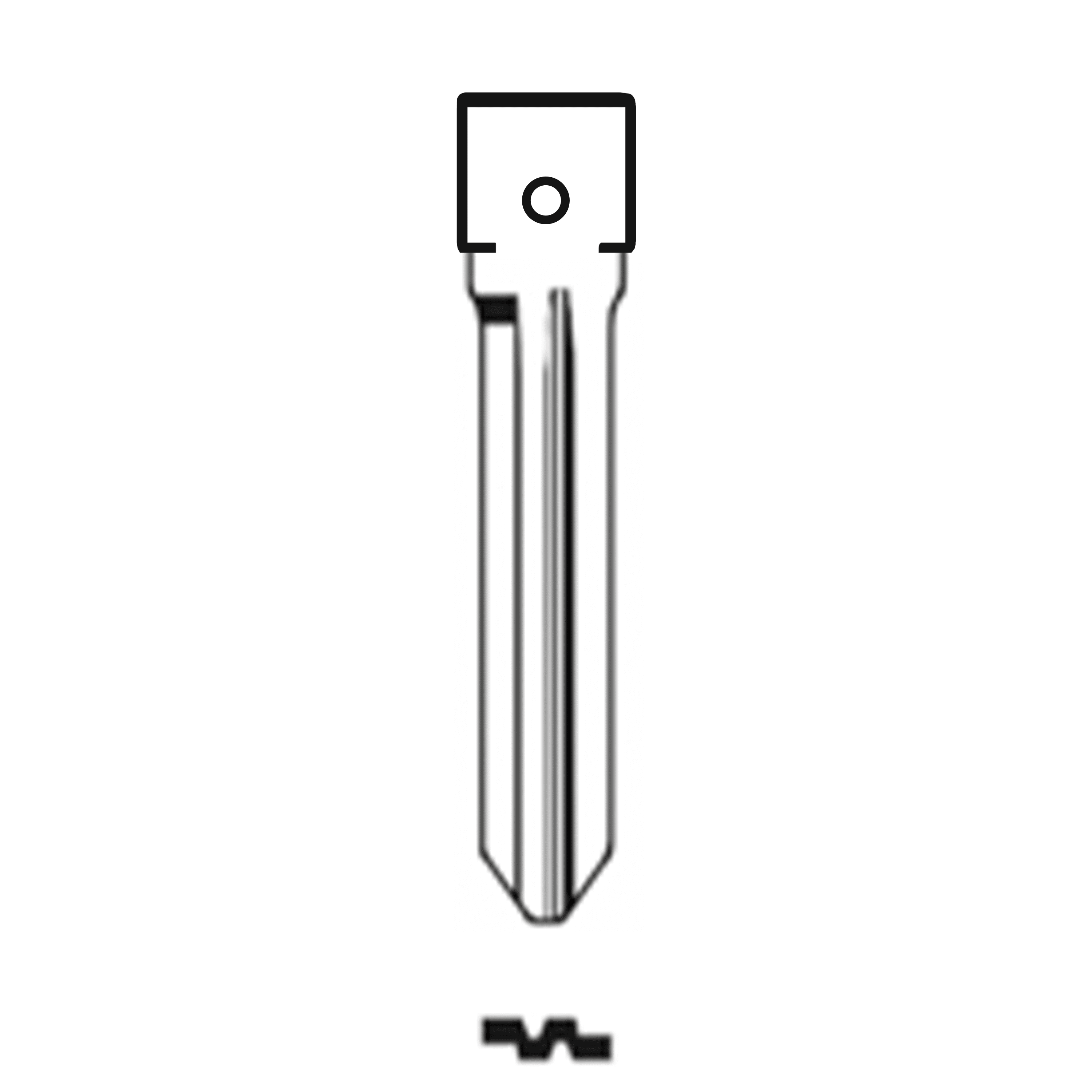 MFK/Transponder/Chip Key Blade to suit Hyundai HYN14R