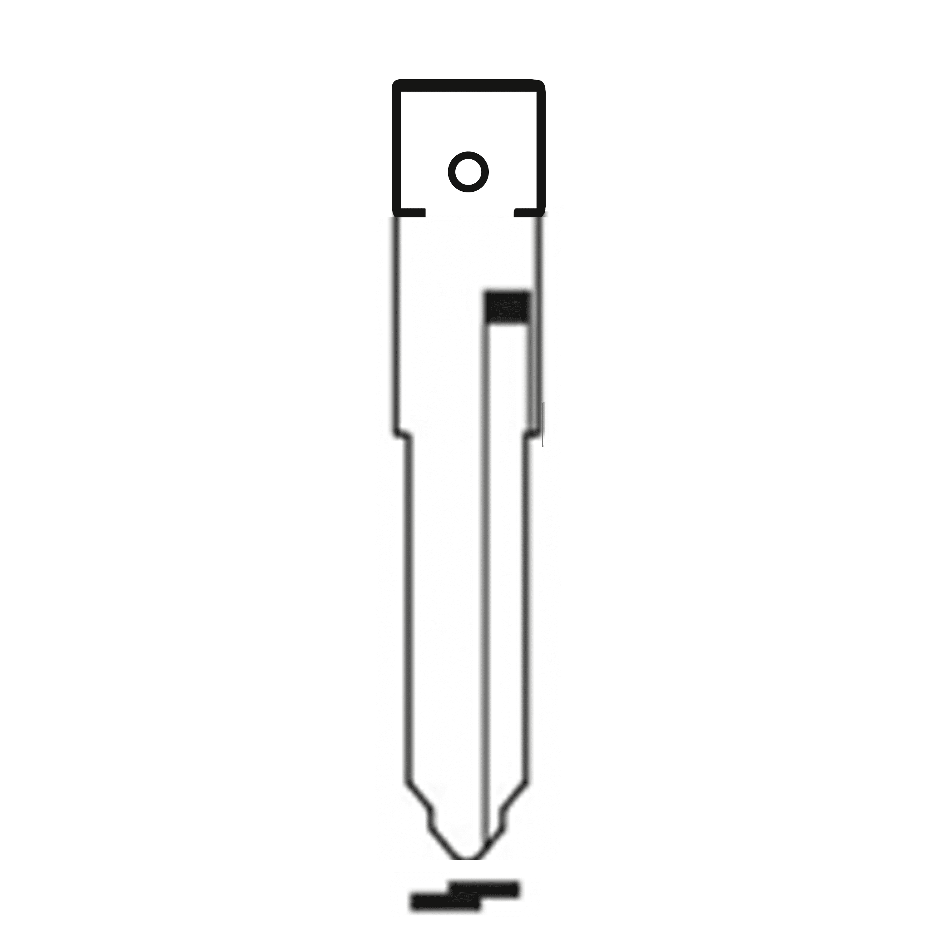 MFK/Transponder/Chip Key Blade to suit Ducati KW17