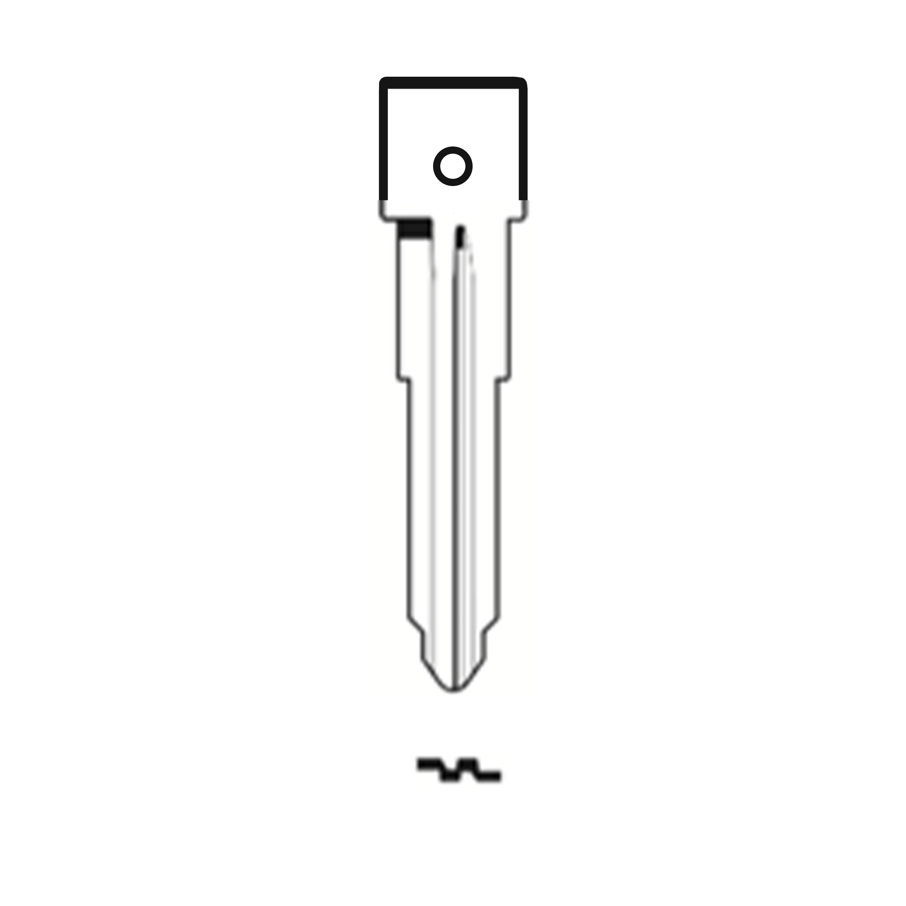 MFK/Transponder/Chip Key Blade to suit Mazda MAZ13