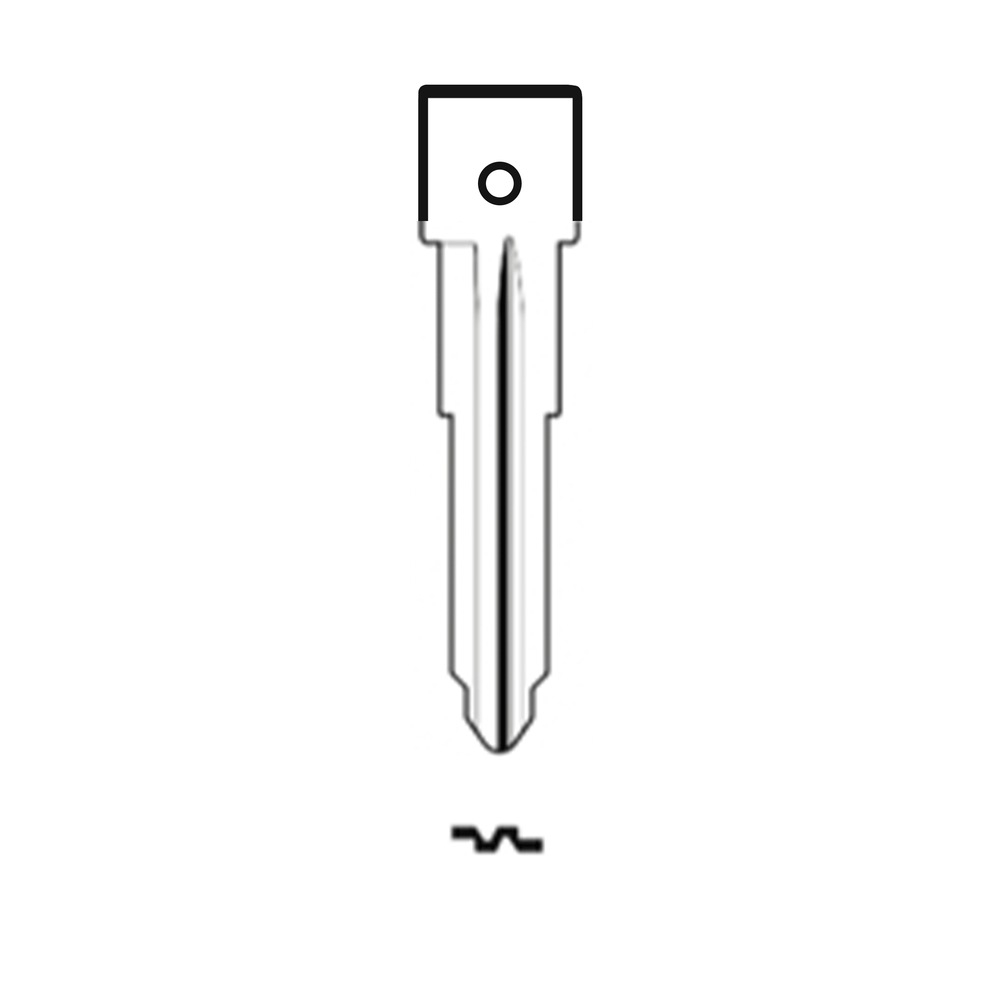 MFK/Transponder/Chip Key Blade to suit Mazda MAZ20R