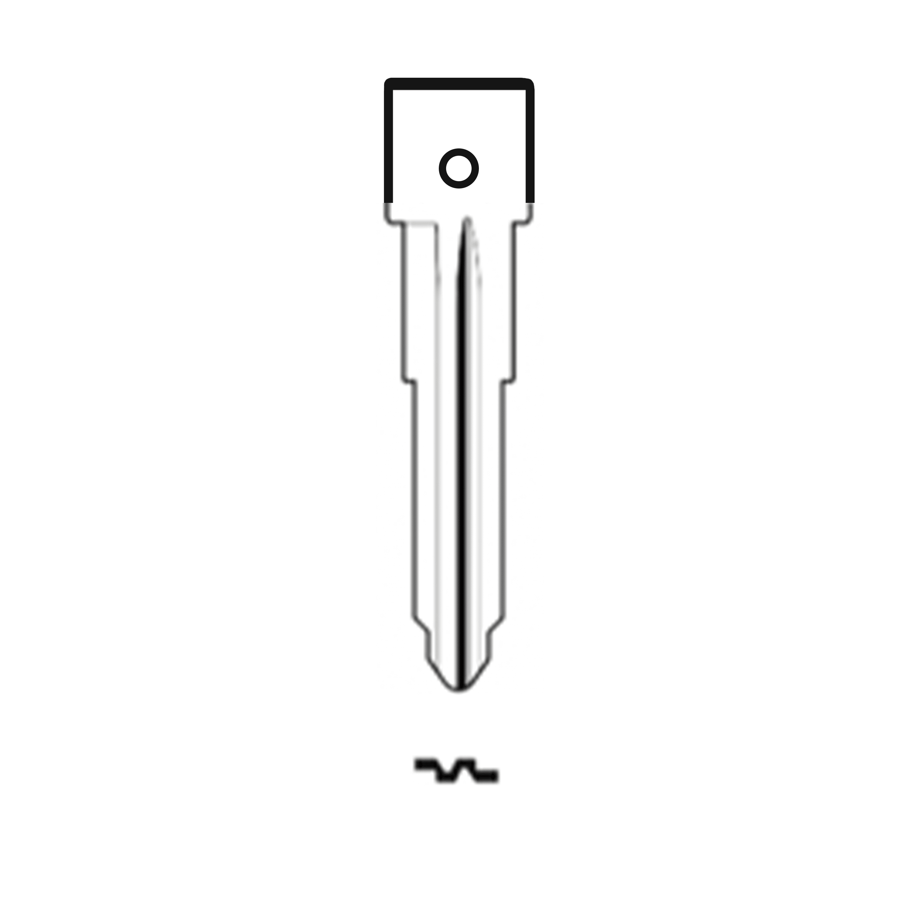 MFK/Transponder/Chip Key Blade to suit Mazda MAZ20R
