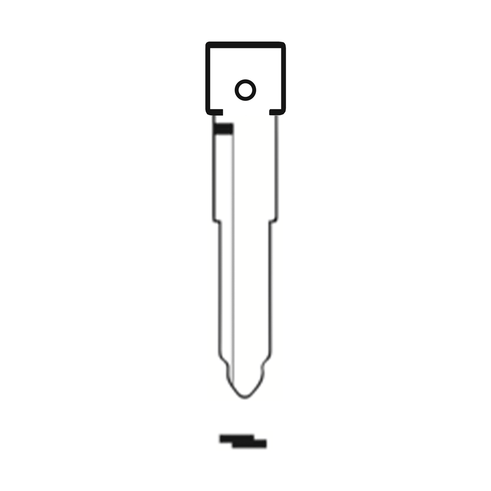 MFK/Transponder/Chip Key Blade to suit Mazda MAZ24R