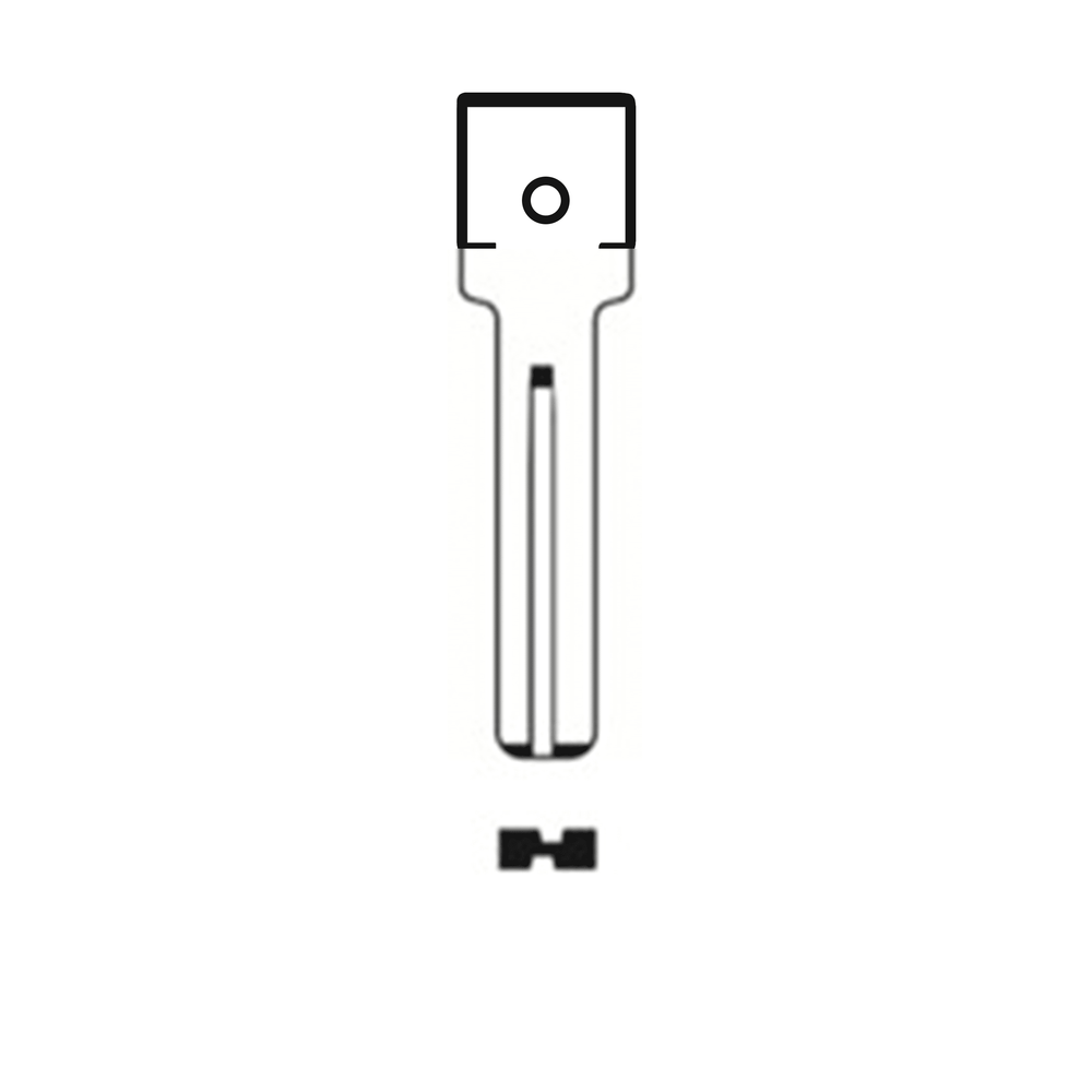 MFK/Transponder/Chip Key Blade to suit Volvo NE66