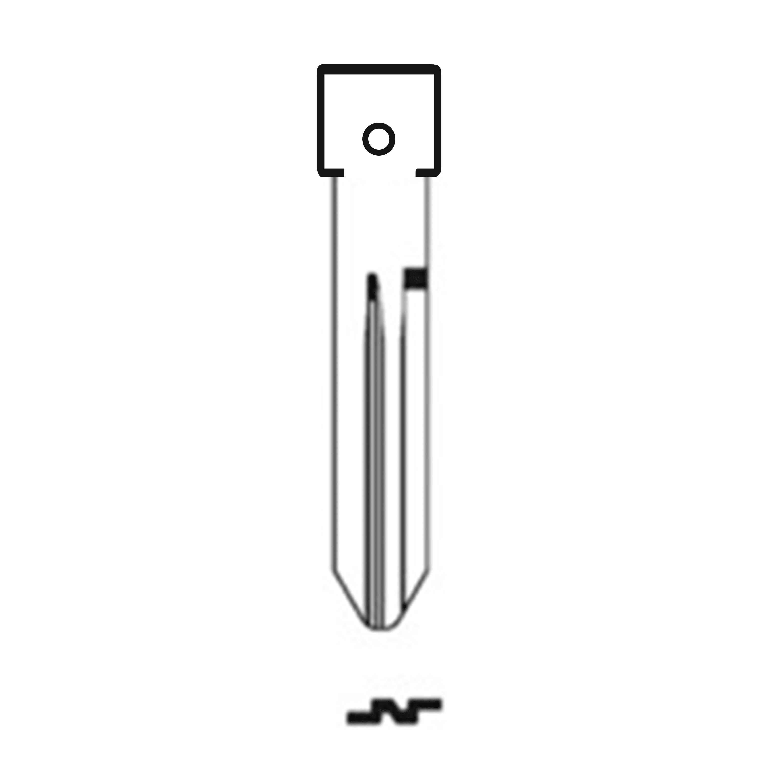MFK/Transponder/Chip Key Blade to suit Nissan NSN14