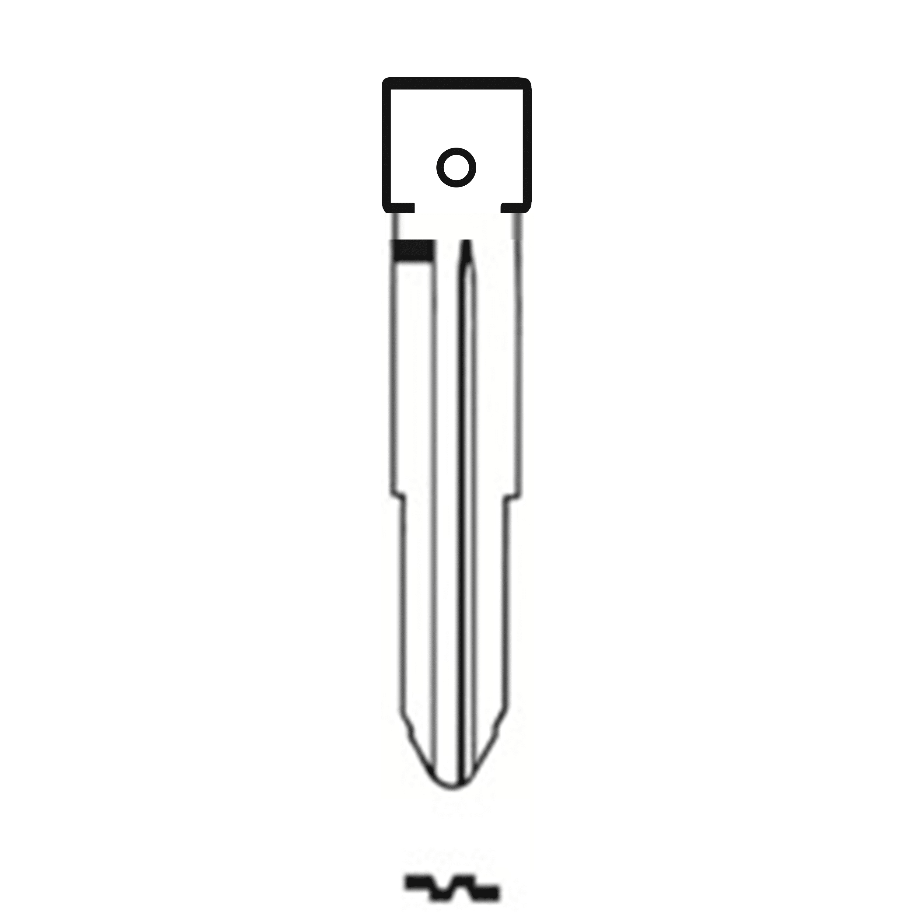 MFK/Transponder/Chip Key Blade to suit Toyota TOY38R