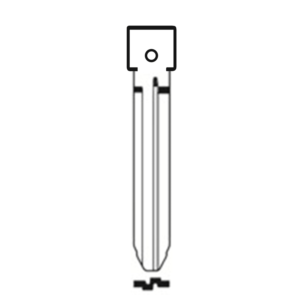 MFK/Transponder/Chip Key Blade to suit Toyota TOY43
