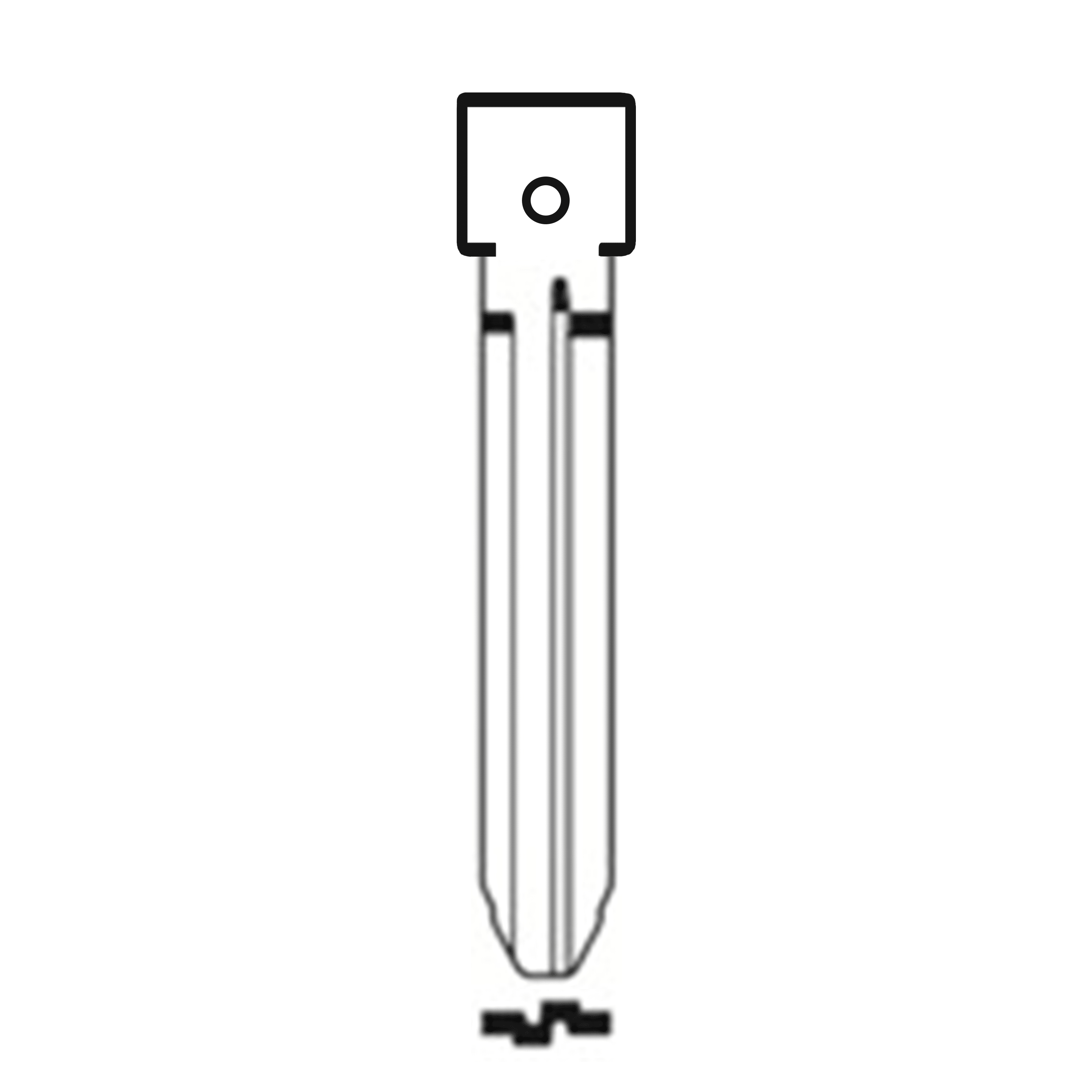 MFK/Transponder/Chip Key Blade to suit Toyota TOY43