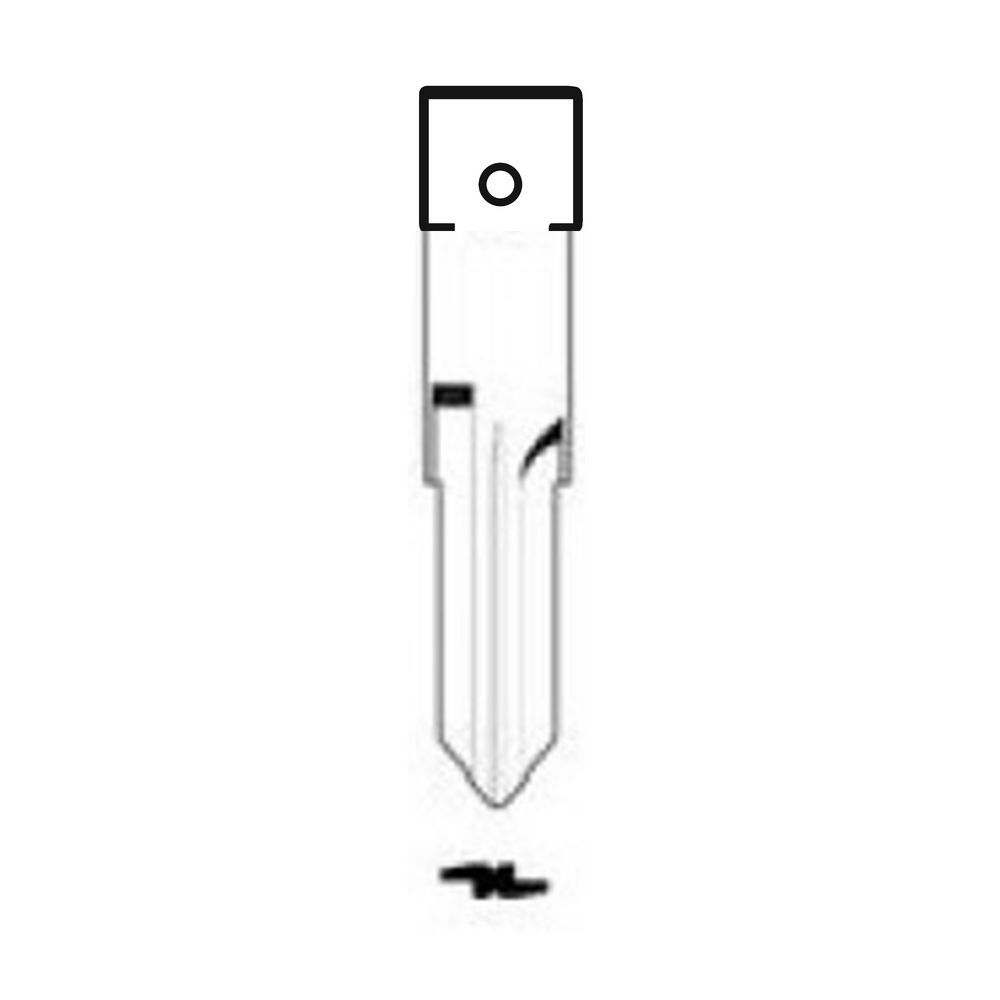 MFK/Transponder/Chip Key Blade to suit VAC102