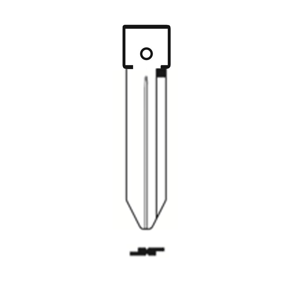 MFK/Transponder/Chip Key Blade to suit Chrysler Y160