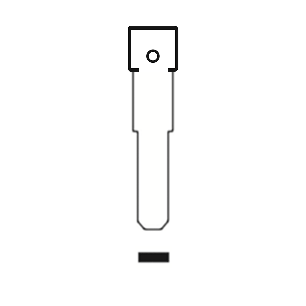 MFK/Transponder/Chip Key Blade to suit Zadi/MotoGuzzi ZD30