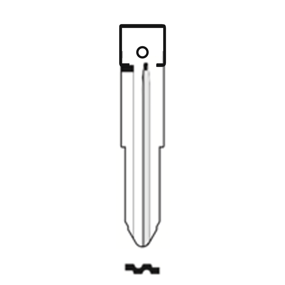 MFK/Transponder/Chip Key Blade to suit Daihatsu DH4R