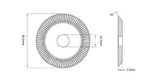 Steel Milling Cutter To Suit Futura/Futura Pro 01F
