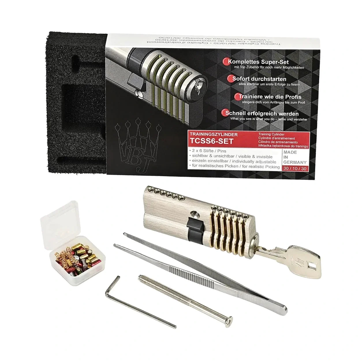 Multipick 6-pin Advanced Euro Profile Training Lock Left-Hand