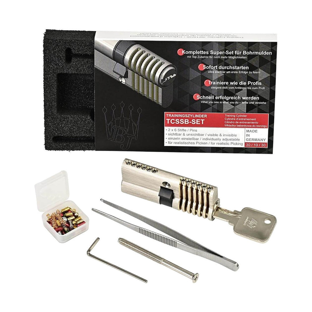 Multipick 6-pin Dimple Practice Lock Set for Left-Handers