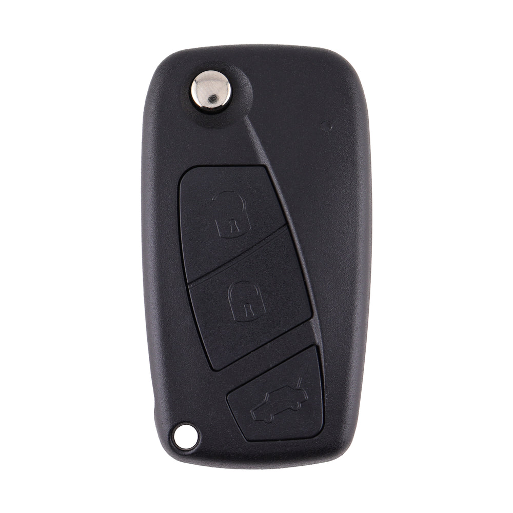 Fiat compatible 3 button SIP22 remote flip Key housing