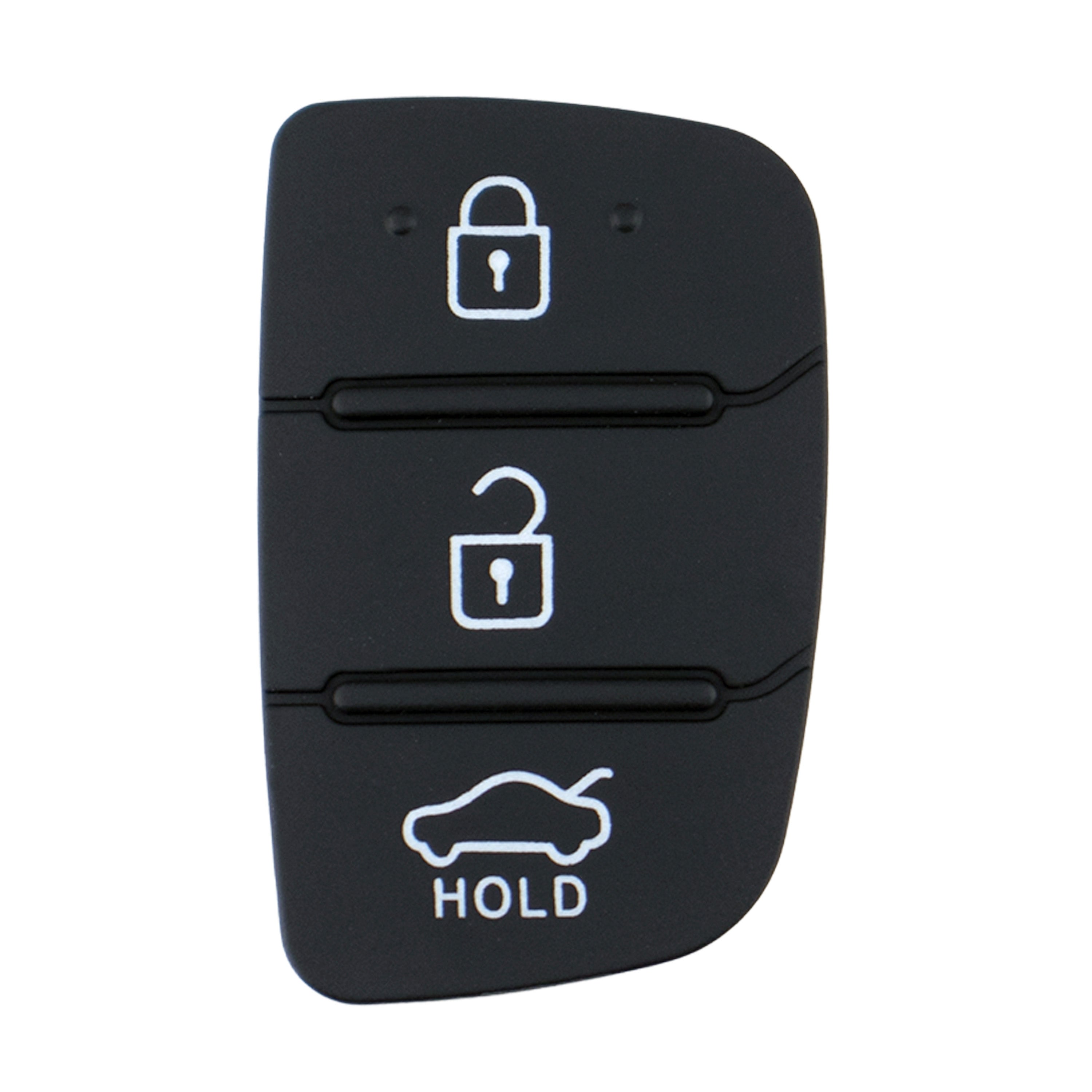To Suit Hyundai Santa Fe/Elantra i20 iX45 3 Button Flip Key Replacement Rubber Buttons