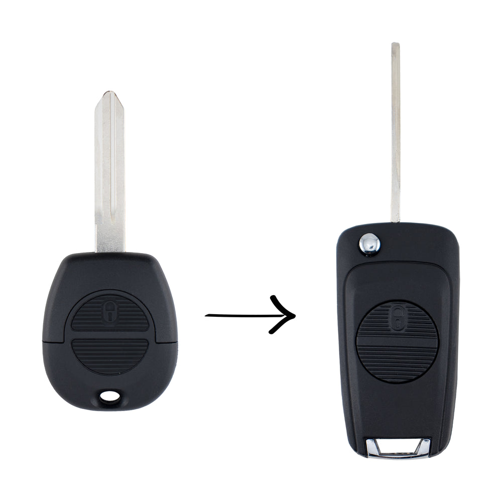 Nissan compatible 2 button NSN14 remote flip Key housing (flip Key upgrade for KG NIS02)