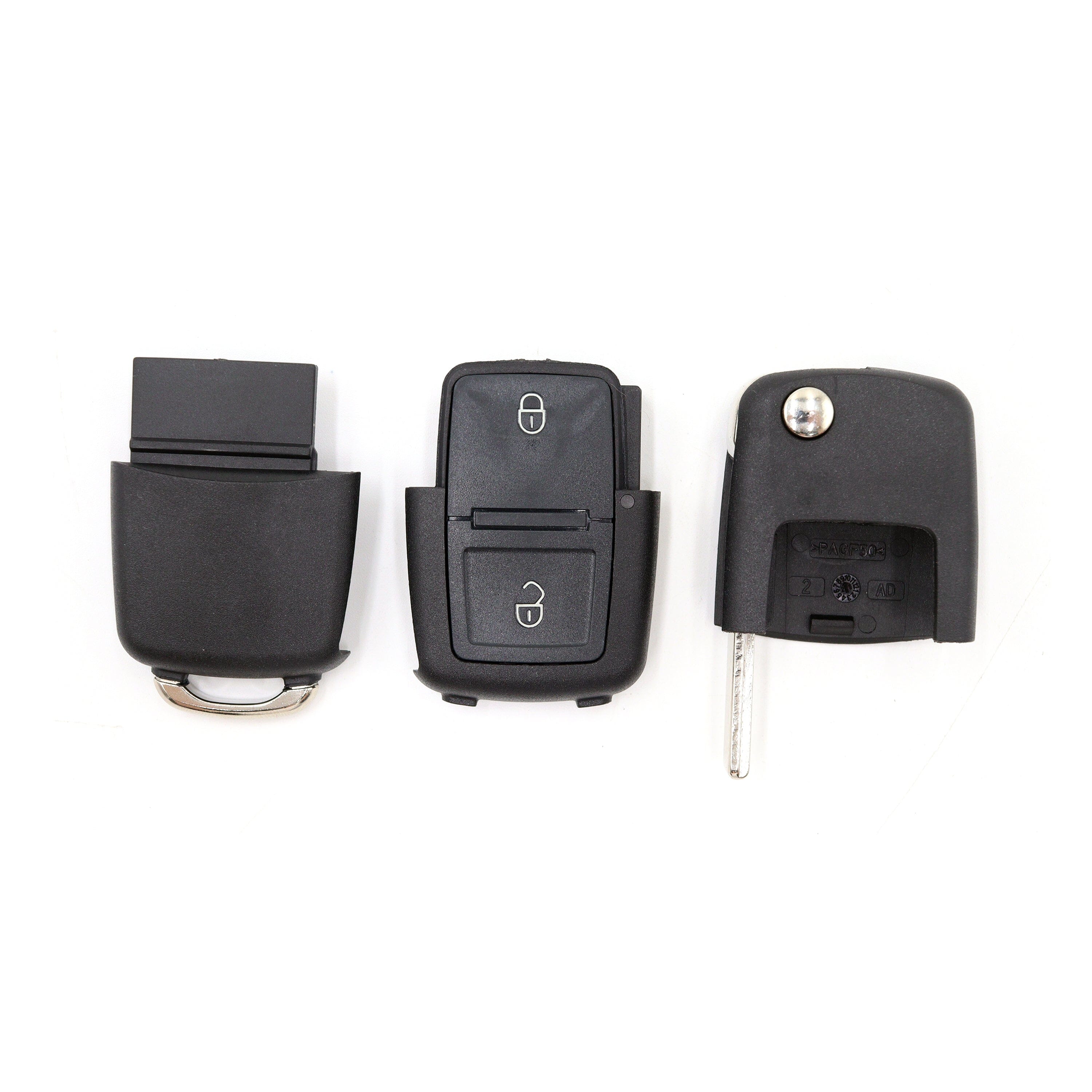 VW compatible 2 button remote flip Key housing