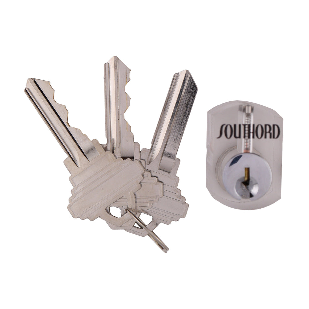 SouthOrd Visible Pin Tumbler Cutaway Practice Lock w/ Spool Pins