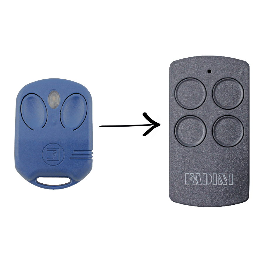 Genuine Fadini Divo 4 button remote handset 433.92MHz