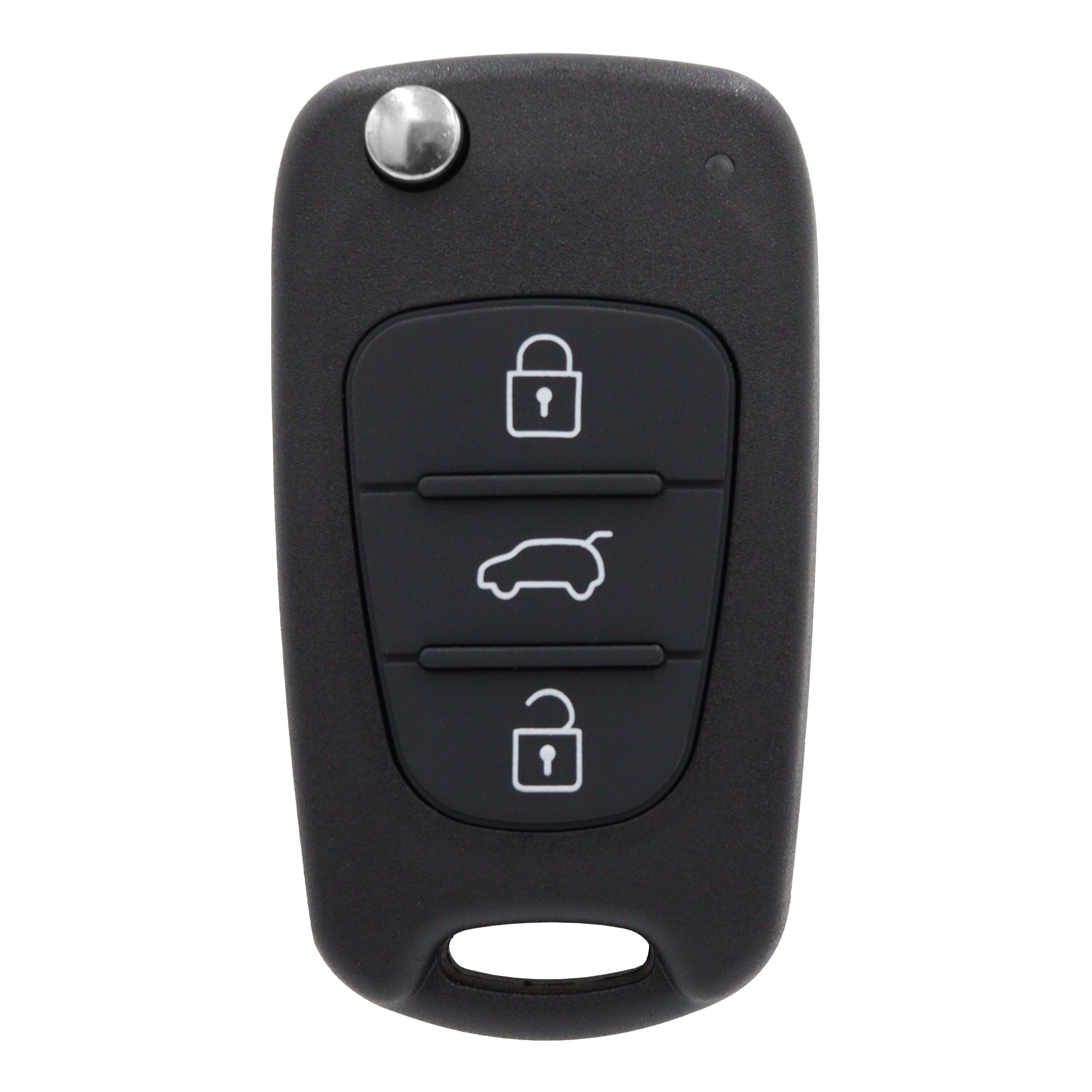 Hyundai compatible 3 button HYN14R remote flip Key Suit Elantra