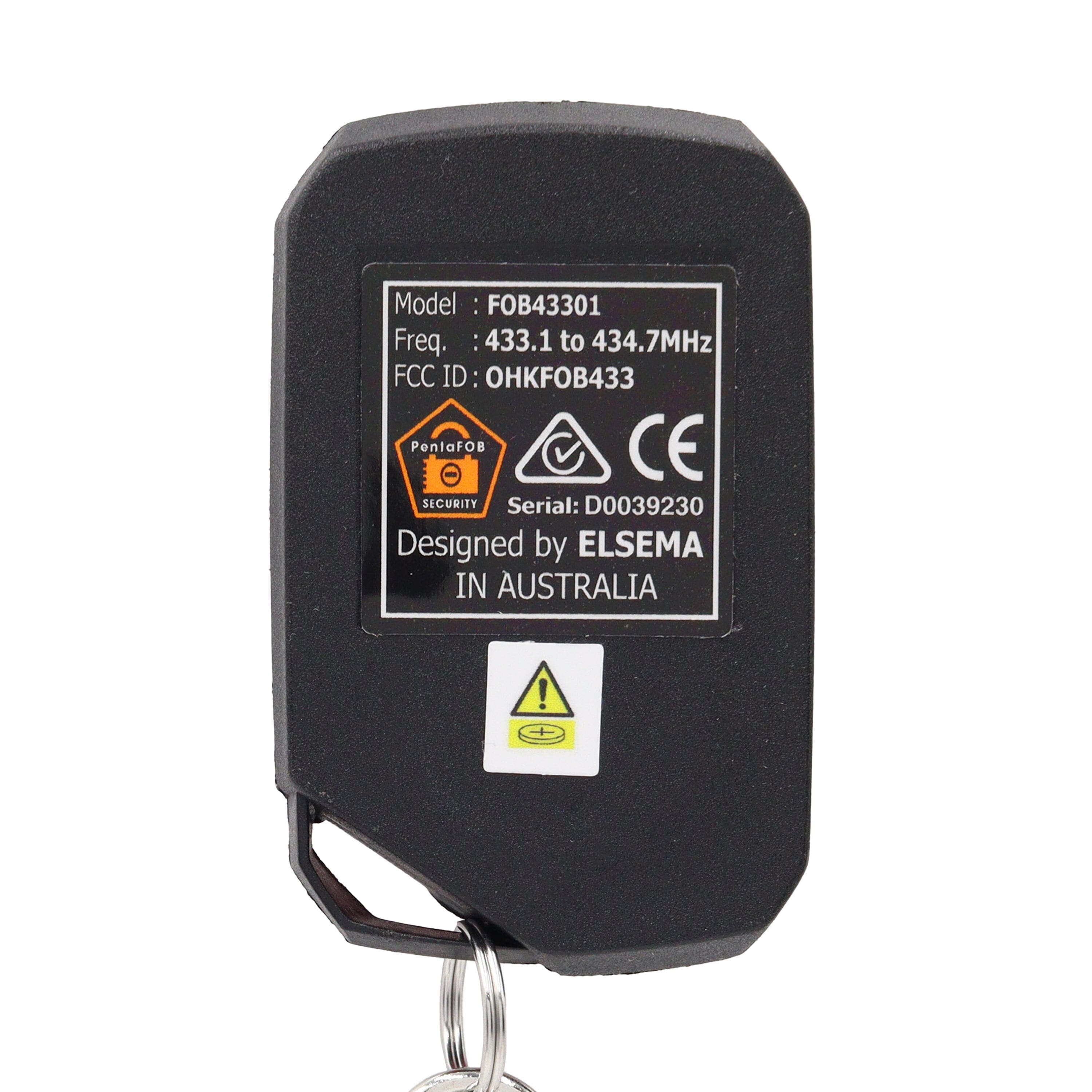 Genuine Elsema Pentacode Remote - Red 4 Button