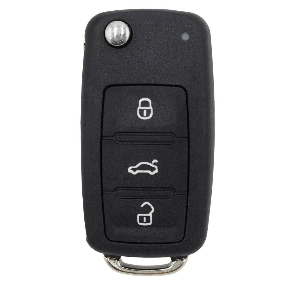 VW compatible 3 button HU66 remote flip Key housing