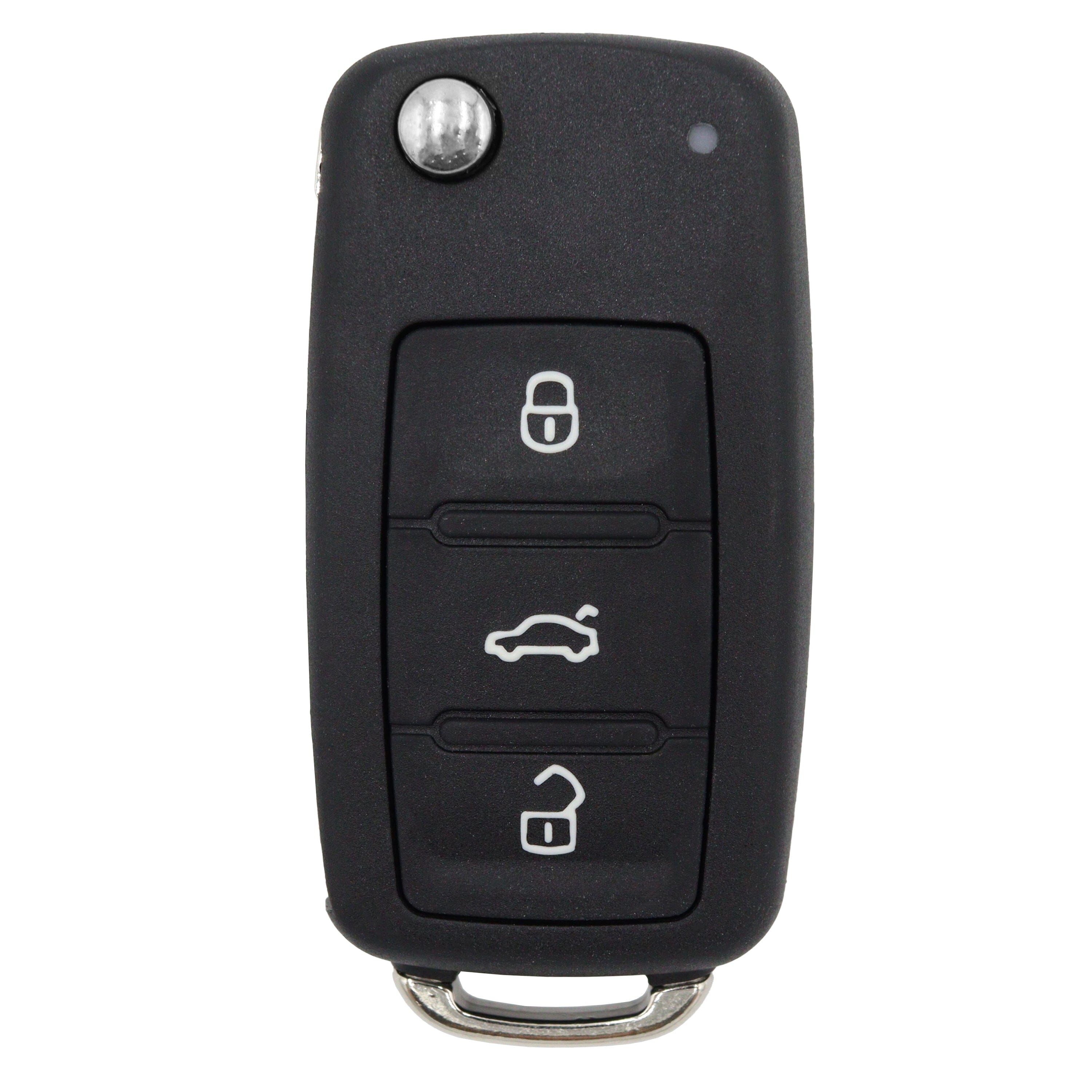 VW compatible 3 button HU66 remote flip Key housing