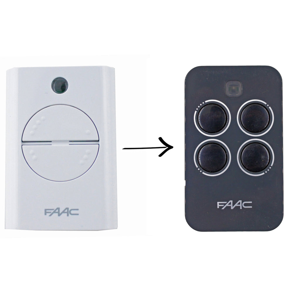 Genuine FAAC XT4, 4 button remote handset 433.92 MHz