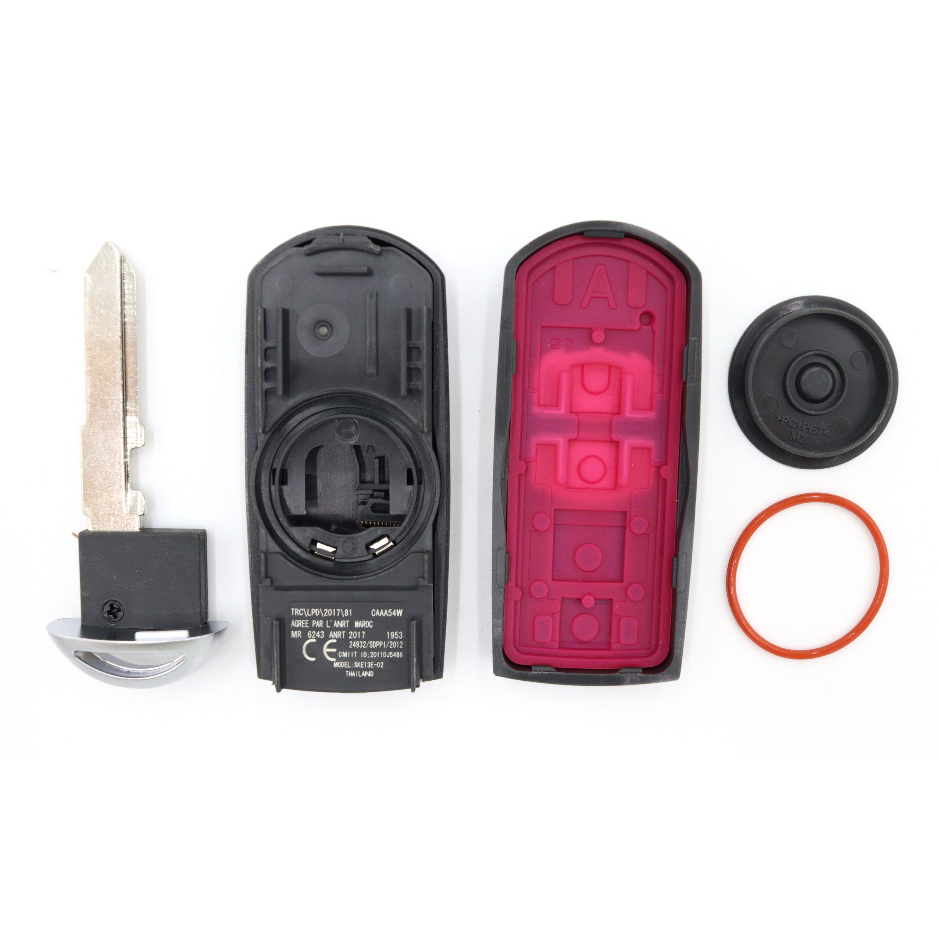 Mazda compatible 2 button key housing