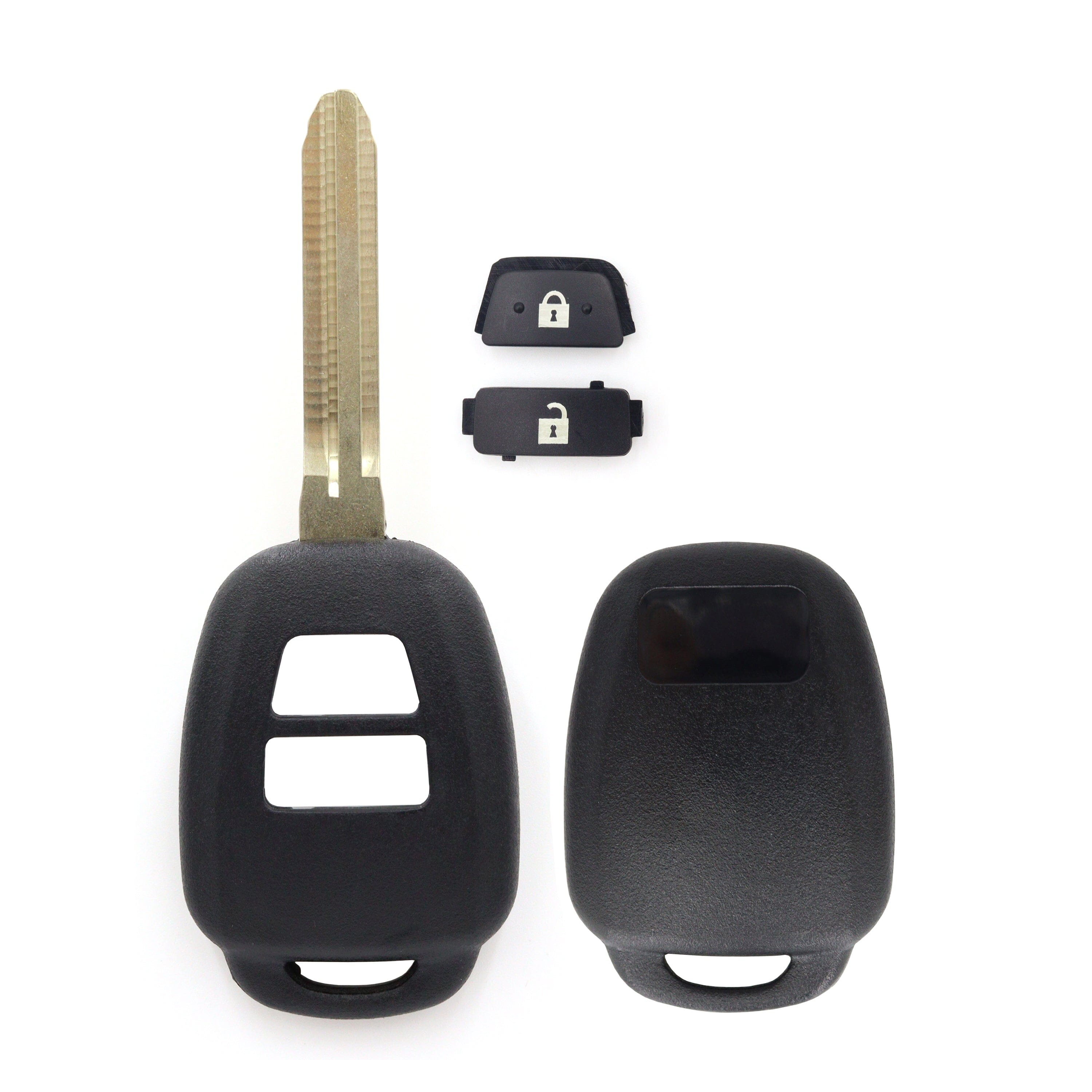 Toyota compatible 2 button TOY43 remote Key housing