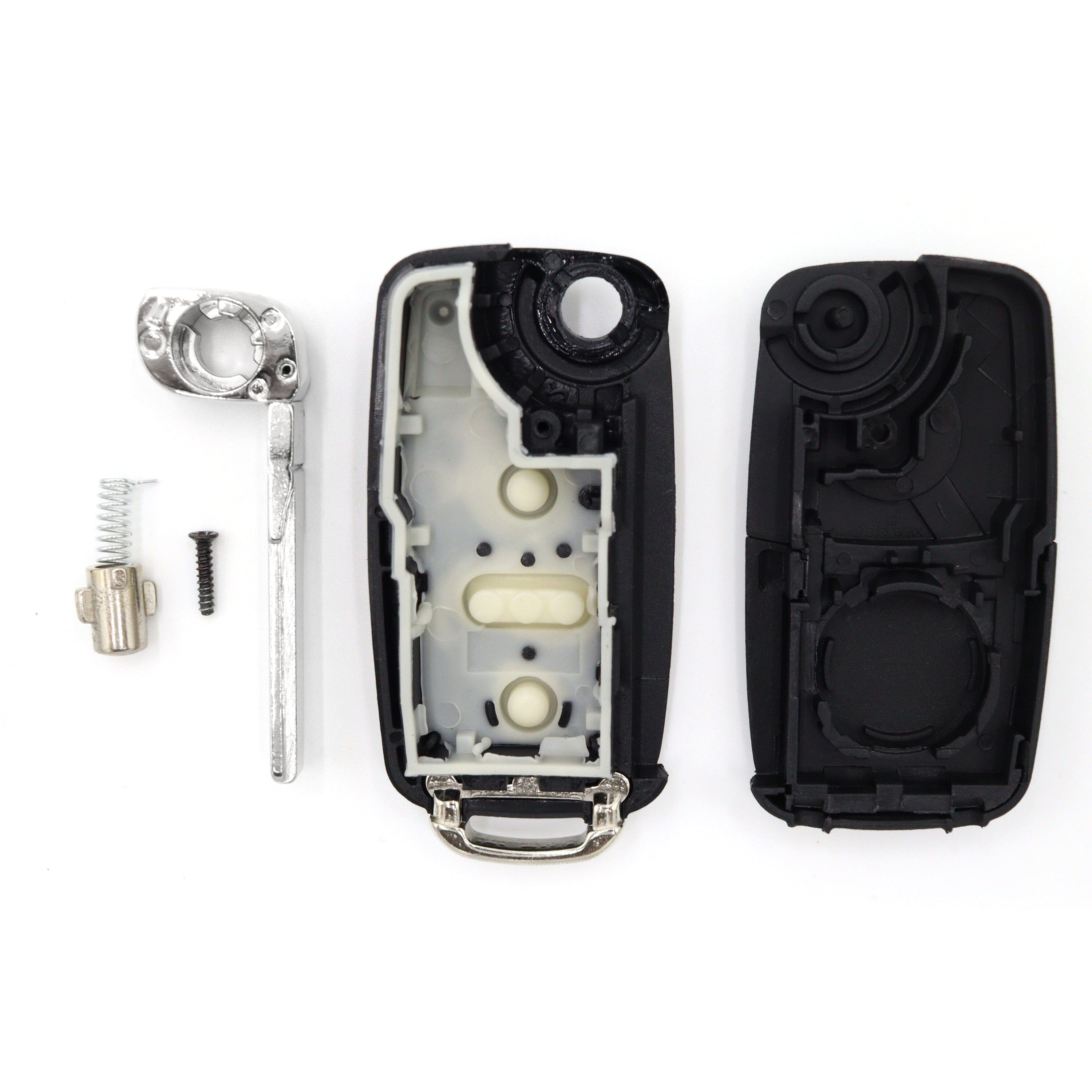 VW compatible 2 button HU66 remote flip Key housing