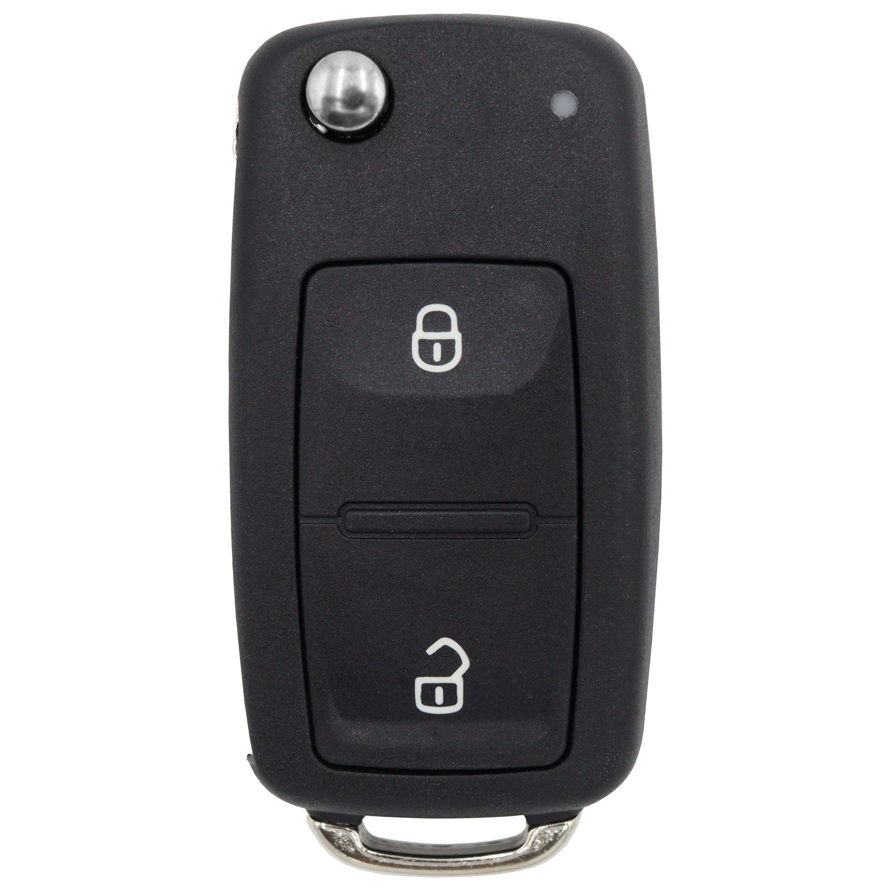 VW compatible 2 button HU66 remote flip Key housing