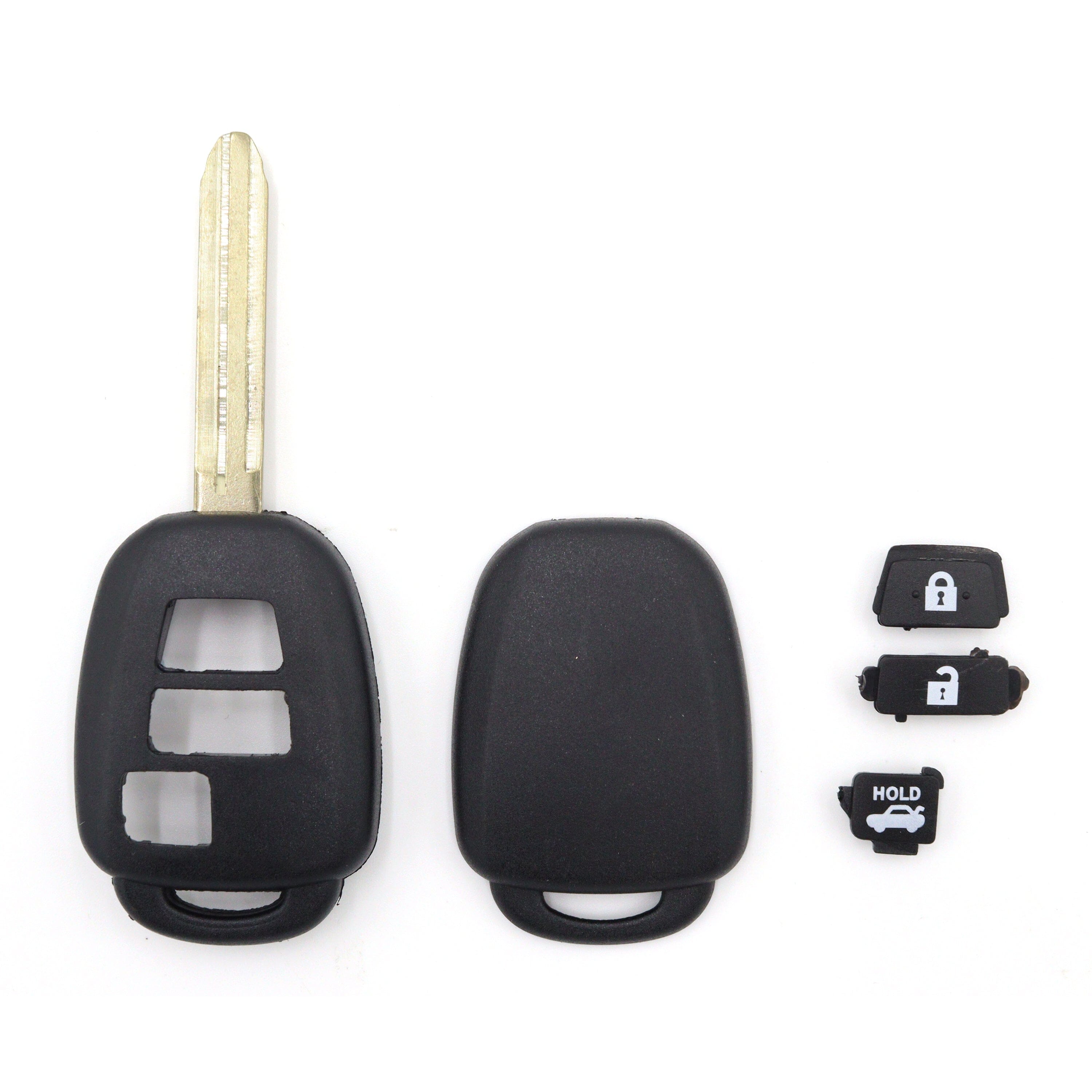 Toyota compatible 3 button TOY43 remote Key housing