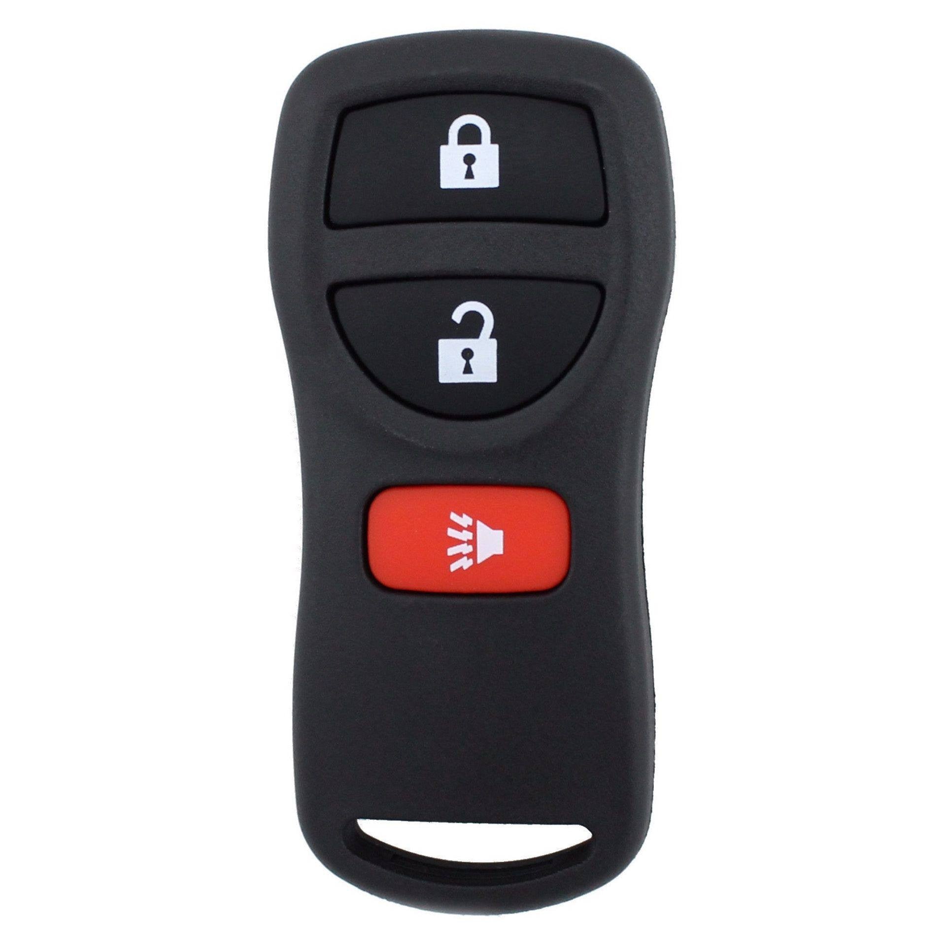 Nissan compatible 3 button remote housing