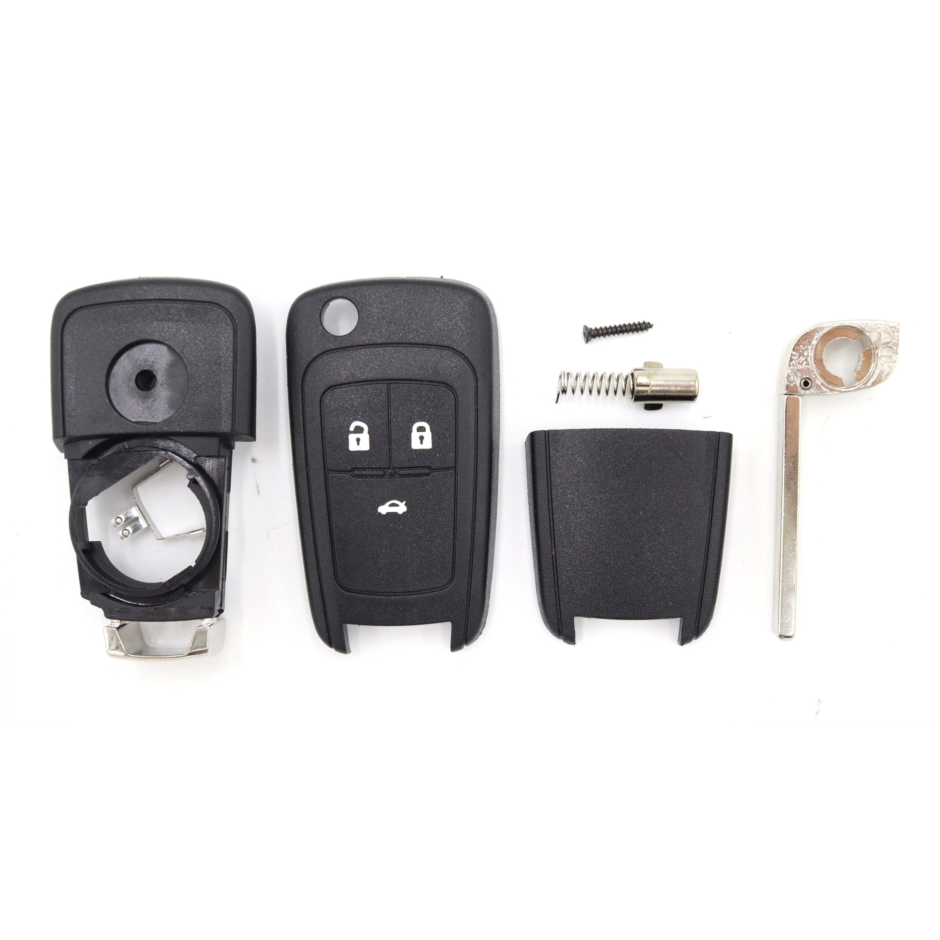 Holden Cruze compatible 3 button HU100 remote flip Key housing