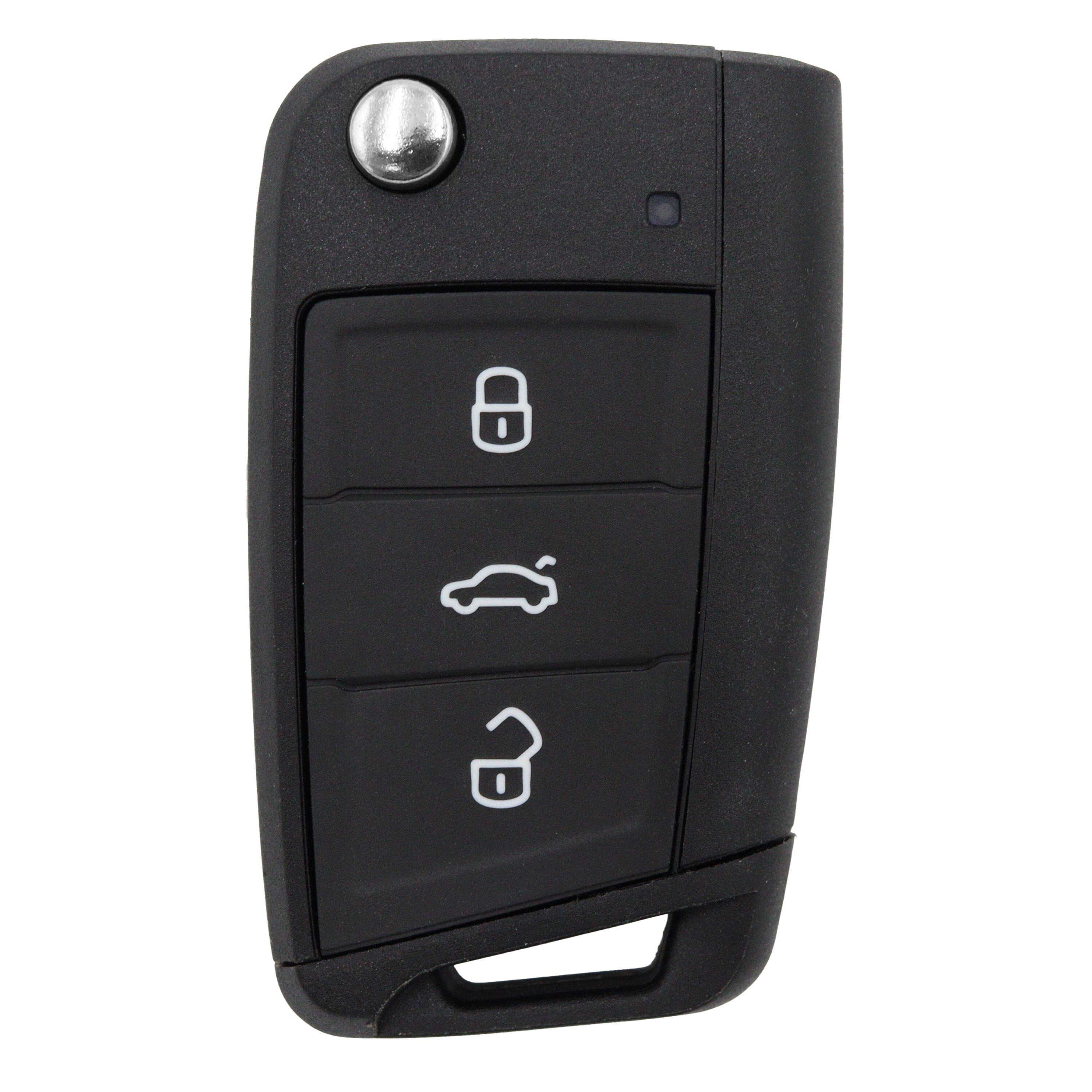 VW compatible 3 button HU162T remote flip Key housing, Suits Golf 7