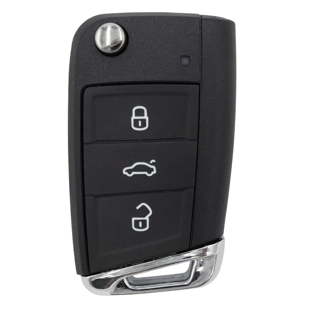 VW compatible 3 button HU66 remote flip Key housing